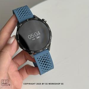 TEMU 22mm 20mm 실리콘 마그네틱 스트랩 (삼성 4/5/5 6 Pro Active 2, Amazfit GTR/GTS, HUAWEI GT3 GT4 호환), 통기성 좋은 여름 선물|스마트워치