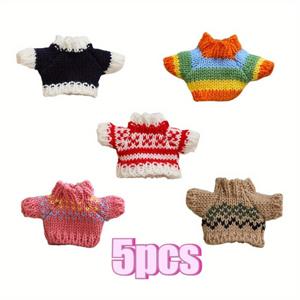 TEMU 5개 세트 소형 애완동물 옷, 작은 친구들을 따뜻하고 사랑스럽게 꾸미기에 완벽, 일상적인 사용에 이상적, 칩멍크, 햄스터 및 기타 소형 동물을 포함, 폴리에스터 섬유로 제작, 소형 애완동물 전용으로 특별히 디자인됨