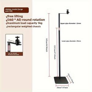 TEMU 프로젝터 스탠드 바닥형 프로젝터 마운트 높이 조절 16~48인치 프로젝터 천장 마운트 360도 회전 XGIMI, VANKYO, Jinhoo, AuKing 호환