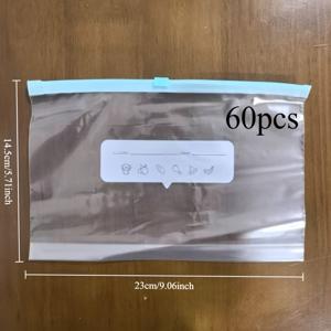 TEMU 지퍼형 보존 밀봉 백, 견과류용 자체 밀봉 백, 밀폐 보관 백, 곡물 및 시리얼용 냉동 백, 대용량 및 다양한 크기로 제공|냉동고