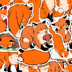 TEMU 80개 귀여운 여우 스티커 메모 - 하트, 하트 & 별이 있는 사랑스러운 만화 여우, 저널링, 플래너, 스크랩북, 플래너 및 문구용 방수 종이 스티커|편지지