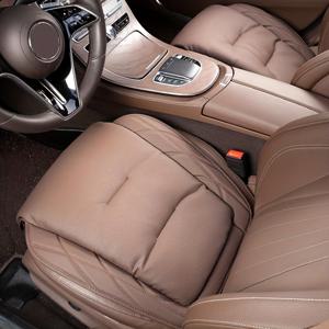 TEMU 럭셔리 나파 카시트 쿠션, 카시트 커버 - 확장 에디션, 통기성 & 가벼움 - 사계절 편안함, 자동차 앞좌석 패드, 대부분의 자동차/SUV/트럭에 적합, 부드럽지만 지지력 있는 패딩, 우아한 차량 장식, 자동차 내부 액세서리|악세사리