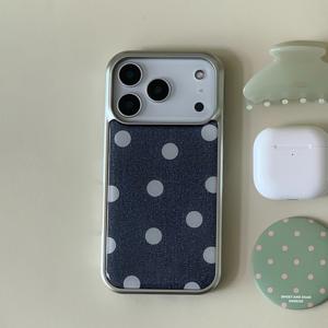 TEMU 폰 케이스: 다크 블루 배경에 화이트 도트 패턴. 아이폰 17 프로 맥스, 17 에어, 11, 7, 16 프로 맥스, 16, 15 프로 맥스, 15 플러스, 15, 14 프로 맥스, 14 프로, 14, 13, 12, 11, X, XR, XS 맥스 호환. 신제품, 낙하 방지, 고품질, 비즈니스, 보호 케이스, 패셔너블