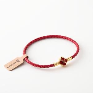 TEMU BLKSMTH 우아한 전통 디자인 행운의 네잎 클로버 알파파 여성용 팔찌, 가죽으로 제작된 선물, 주얼리 선물, 팔찌 선물, 여성용 팔찌, 여자친구를 위한 팔찌|팔찌