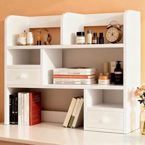 TEMU OYIKYI 스탠드 책상 책꽂이 수납 선반 정리 공간활용 튼튼한 책장 - 공간 절약형 디자인 (가정/사무실/기숙사용), 간편한 조립 보관 랙, 다용도 랙 - 다용도 책상위 정리 선반 미니 서랍 책장 서재 인테리어 우드 가구 사무실 책상 책 진열대|책상|책장