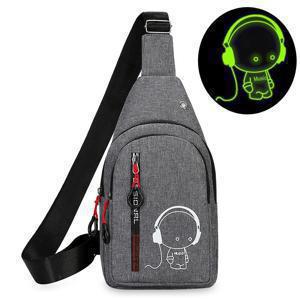 TEMU 크리에이티브 남성용 크로스바디 백 | 조절 가능한 스트랩, 지퍼 잠금, 다용도 포켓이 있는 캐주얼 멀티 레이어 숄더백 (일상 외출, 통근, 여행, 파티용)