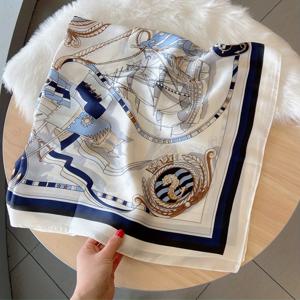 TEMU 스타일 폴리에스터 사각 스카프, 100% 폴리에스터, 90G/M², 스트레치되지 않음, 손세탁 가능, 장식용 및 햇빛 차단 해변용 스카프, 바람에 방지되는 패션 액세서리