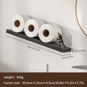 TEMU 1개 쉬운 설치 종이 타월 거치대, 주방 & 욕실 캐비닛용 드릴 없는 디자인|수건