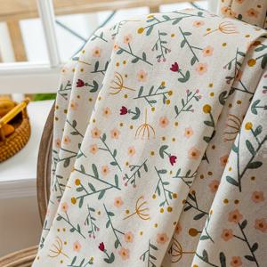 TEMU 1Ps 파스톨 프레쉬 플로럴 프린트 커튼, 2D 플랫 프린팅, 일본 스타일 스위트 숏 주방 커튼 (태슬 장식), 컨트리 코티지 및 홈 데코에 적합, 침실, 거실, 베이 윈도우, 발코니, 테라스, 서재 등에 적합