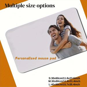 TEMU 1개 맞춤형 게이밍 마우스 패드 - 미끄럼 방지 고무 베이스, 대형 데스크 매트 (데스크탑/노트북용), 사무실/집/PC 게이밍 다용도, 친구를 위한 완벽한 선물