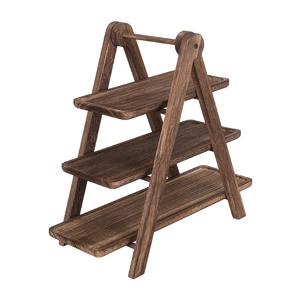 TEMU 3단 나무 트레이, 파티, 웨딩 컵케이크 디스플레이, 고기 접시, 트레이에 적합한 다용도 직사각형 플래터. 견고한 나무 재질, 비전기식, 비방수, 보관 및 장식용으로 사용 가능