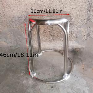 TEMU 안정적인 받침대가 있는 두꺼운 원형 스툴, 레스토랑용 하이체어, 거실을 위한 스타일리시하고 높아진 디자인.