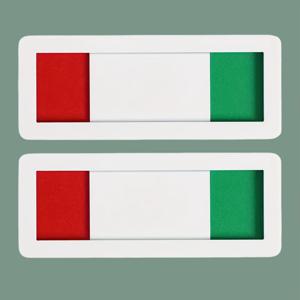 TEMU 1/2 시트 프라이버시 사인 자체 접착 사무실 문 표지판, 빨강 녹색 슬라이드 , 회의, 화장실, 사무실 및 기타 실내외 문 표시에 적합, 3.9 x 1.6