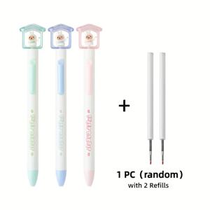 TEMU 창의적인 따뜻한 집 젤 펜, 귀여운 작은 토끼 클립 회전식 펜, 0.5mm 블랙 ST 닙, 학교, 사무실, 가정용, 학생 상, 선물에 적합