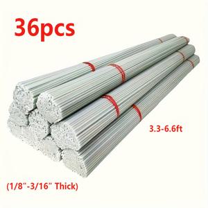 TEMU 36개입 유리 섬유 정원 지지대 (3.3-6.6피트) - 유연한 아치형 트렐리스/정원 지지대 | 녹 방지 농업용 세트