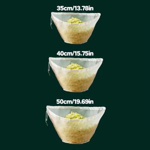 TEMU 3개 세트 스퀴즈 채소백, 업그레이드된 볼형 지지대 포함, 끈끈이 스퀴저, 두유 거름망, 초미세 채소 채우기 및 탈수용 백, 스퀴즈 채우기 백