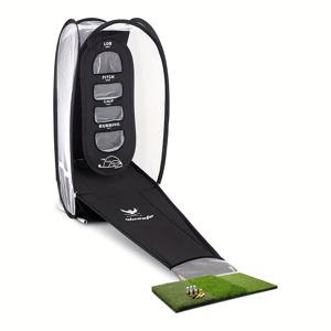 TEMU 1개 wosofe 골프 연습 네트 - 휴대용 캐리백 포함, 접이식 스윙 & 칩 트레이너, 실내/야외용, 안정적인 베이스, 홈, 차고, 드라이빙 레인지용 - 초보자 및 골퍼를 위한 완벽한 선물, 컴팩트 디자인, 튼튼한 그물망