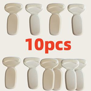 TEMU 10개입 스펀지 힐 패드 - 여성용 하이힐 나노 마찰 방지 발 쿠션, 발뒤꿈치 손상 방지 필수 액세서리. 부드러운 신발 깔창, 가볍고 편안한 착용감, 미끄럼 및 물집 방지, 반 사이즈 조절기 또는 큰 사이즈 신발 작게 만들기에도 사용 가능