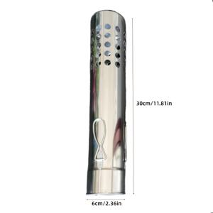 TEMU 나무 난로 액세서리, 풀링 방화 별 모양 굴뚝, 스테인리스 스틸 방열 두꺼운 액세서리, 텐트 연기 파이프, 방수 및 방풍 캡, 연기 파이프 직경 6cm, 연기 파이프 높이 30cm, 굴뚝 캡,벽난로 부품,헤비듀티 디자인,내구성 있는 굴뚝 커버,고품질 금속,벽난로 소유자,생존 장비
