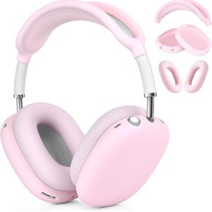 TEMU 네이비 블루 애플 맥스 헤드폰 케이스 3개 세트