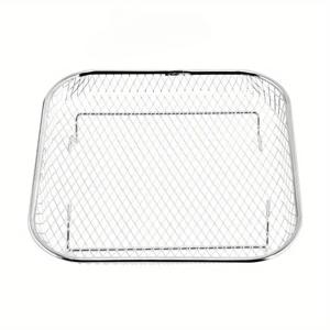 TEMU 1/3개 에어프라이어 액세서리 - 20.32cm 정사각형 에어프라이어 랙, 3개 적층 가능한 스테인리스 스틸 탈수기 랙, Cosori, Instant Vortex, Nuwave 에어프라이어, Ninja Foodi 그릴 정사각형 랙 에어프라이어 액세서리에 적합|에어프라이어|야채탈수기