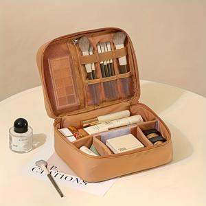 TEMU 여행용 대용량 메이크업 정리함 - 출장용 휴대용 세면도구 가방