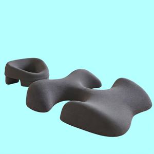 TEMU 인체공학적 페이셜 베개 + 가슴 T자형 베개 (미용실, 스파 마사지 매트용), 페이셜 케어 릴렉스 패드, 탈착식 및 세탁기 사용 가능, 부드러운 폴리에스터 원단, 폴리우레탄 충전재, 지퍼 디자인, 성인용, 모든 계절에 적합