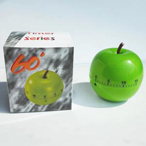 TEMU 1개 애플 모양 주방 타이머 | 60분 카운트다운 타이머 (시간/분 표시), 녹색 & 빨간색, 내구성 좋은 플라스틱, 배터리 불필요, 요리, 학습, 폼도로테크닉 - 읽기 쉬운 핸드