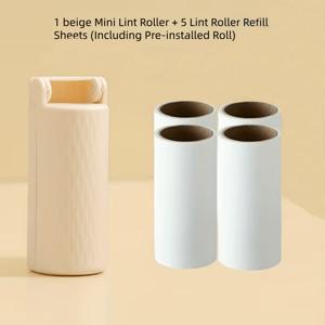 TEMU 4/6개입 접이식 먼지 롤러 (뚜껑 포함) | 강력한 접착력, 방진, 가정, 사무실, 여행용 휴대용 | 끈끈이 헤어 교체 코어 포함으로 이상적인 선물