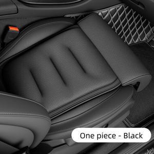 TEMU 럭셔리 나파 자동차 시트 쿠션, 장거리 운전용 다리 받침 베개, 다리 받침 패드, 고급 시트쿠션, 도톰한 시트쿠션, 메모리폼 코어 충전재, 통기성 좋고 편안함, 간편한 설치, 대부분의 차종에 적합