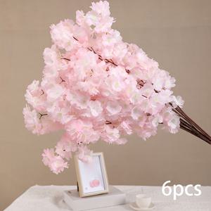 TEMU 대형 인공 벚꽃 나무 - 실감나는 꽃 가지 - 웨딩 아치 & 실내/야외 장식용 (크리스마스, 부활절, 하누카) - 풍성한 벚꽃 (관리 불필요)