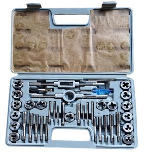 TEMU 40개 메트릭 탭 및 다이 세트, 보관 케이스 포함 - 내구성 있는 탄소강, 자동차 유지보수용 수동 스레딩 툴킷, 미세 및 거친 스레드용 사이즈 포함