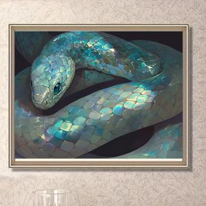 TEMU 1개, 30cm*40cm 성인용 5D 페인팅 키트, 동물 패턴 풀 드릴 아트 세트, 라운드 DIY 프로젝트 초보자 및 취미 활동가에 적합한 벽 장식 그림, 액자 없는 홈 월 선물, 침실/거실 크리스마스 선물