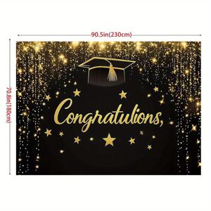 TEMU 2D 플랫 프린팅, 포토부스 소품, 졸업 배너 깃발 – 우아한 골든 태슬 디자인, 야외 행사 & 홈파티, 결혼식, 생일, 기념일, 방, 정원, 스튜디오, 발렌타인데이, 파티용 배너