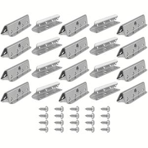 TEMU 2x1/2 인치 금속 의자 고무 실내 장식 웨빙 끝 클립 (나사 포함), 비전기, 소파 의자 가구용