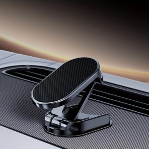 TEMU ALYNIC 마그네틱 접이식 차량용 휴대폰 거치대 - 360° 회전 조절 가능 베이스, for iPhone 16/15/14/13/12 호환, 내구성 좋은 아연 합금, 모든 휴대폰에 안전한 그립, 간편한 설치, 차량 액세서리, 세련된 디자인, 견고한 구조|그립톡