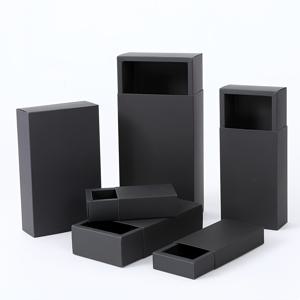 TEMU 12개 세트 고급형 서랍 박스 (프로스트 PVC 창문 포함), 다양한 크기 크라프트지 & 블랙 카드보드 선물 상자 - 초콜릿, 쿠키, 캔디, 화장품 포장용, 결혼식 및 생일 파티 용품, 크리스마스와 추수감사절에 완벽한 선물