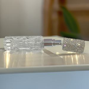 TEMU 1개 고품질 향수 아토마이저, 반짝이는 휴대용 유리 스프레이 병 (토너 또는 메이크업 워터용)