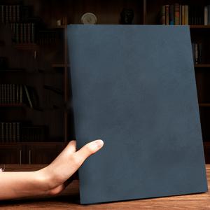 TEMU A4 양피 노트북. 부드러운 커버와 책갈피가 있으며 변형에 강한 강력한 종이로 구성되어 있습니다. 이 합성 가죽 노트북은 학습 및 일상 사용 모두에 적합합니다.|A4용지