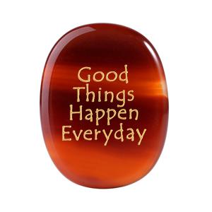 TEMU 1개 좋은 일이 매일 일어나는 천연 행운의 돌 - 여성, 남성, 커플을 위한 행운과 생일 선물 - 베스트 프렌드와 대학생을 위한 작별 및 일반 선물, 부활절 바구니 필러. 천연 , 색상 변화, 표면의 구멍과 균열은 정상이며, 거친 제작 또는 품질 문제가 아닙니다