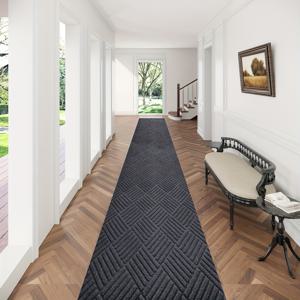 TEMU 야외 복도 러닝 카펫, 주방 매트, 현관 러그, 실내외 카펫 패드 롤, 미끄럼 방지 고무 뒷면, 세탁 가능한 바닥 카펫, 긴 카펫, 차고 현관 매트, 현관, 주방, 차고, 계단에 적합