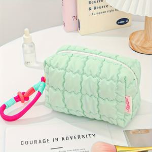 TEMU 귀여운 메이크업 파우치 - 대용량 소프트 & 주얼리 수납, 간호사, 학생용 - 스타일리시 파우치, 휴대폰, 헤드폰, 보관용 휴가 선물