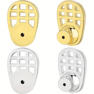 TEMU 2개/4개입 2025년 신상 귀걸이 뒷마개, 앞이 처진 귀에 적합한 튼튼한 랙트형 귀걸이 리프터 뒷마개, 무거운 귀걸이 잠금, 스터드용 귀걸이 뒷마개 교체품, 큰 뒷마개