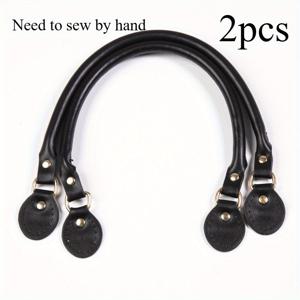 TEMU 2개 세트 DIY PU 가죽 소재 핸드백 숄더 스트랩, 고품질 오일 엣지 처리, 완벽한 길이의 핸드백 시리즈용, 여섯 가지 색상 선택 가능, 핸드백 손잡이 부품 교체 및 핸드백 제작 액세서리/숄더 스트랩/DIY 지갑 만들기 재료, DIY 지갑 제작