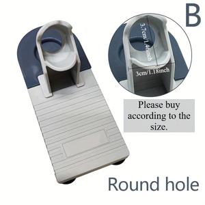 TEMU 1팩 플라스틱 접착제 홀더 스탠드 - 내열성 접착제 호환, 안전하고 깔끔한 작업 공간을 위한 인체공학적 디자인, 배터리 필요 없음, 튼튼한 접착제 건 홀더, 접착제 액세서리, 작업 공간 정리, 기능적 설계, 견고한 구조