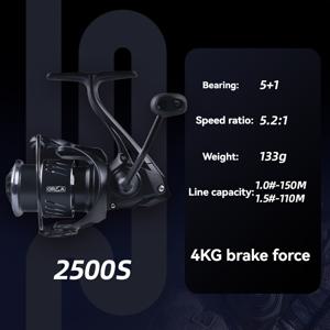 TEMU 낚시 애호가 S2 스피닝 릴 2025 모델, 119그램, 엉킴 방지 라인 컵이 있는 초경량 메탈 베이트캐스팅 릴