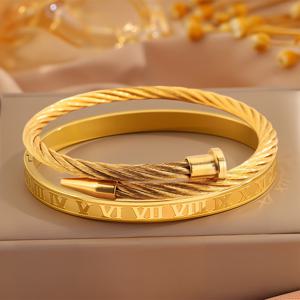 TEMU 2개 세트 남녀공용 유니버설 패션 멀티컬러 스테인리스 스틸 팔찌 - 독특한 네일 디자인과 직조 요소, 웨딩 시즌, 파티 액세서리, 레트로 감성 다재다능 주얼리|남자팔찌