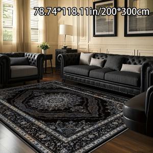 TEMU 소프트 벨벳 + 도트 플러시 백킹, 6종 세트: 기하학적 레트로 페르시아 패턴 홈 데코 러그 - 침실, 야외용 매트, 소파 매트, 거실, 카페 등 다목적 & 스타일리시 – 세탁기 사용 가능, 다양한 사이즈