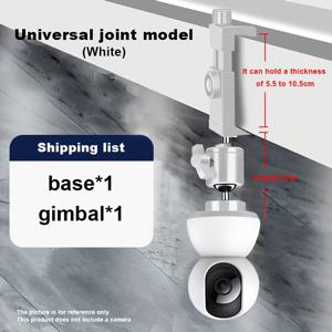 TEMU 천공 없는 강력한 조절 가능한 카메라 마운트 브래킷 - 빠른 해제 기능, 천장/책상/선반 호환, 홈/오피스 감시 시스템용 안정적인 베이스 보안 카메라 홀더