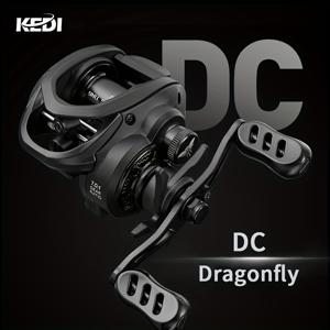 TEMU 고양이/잠자리 DC 미끼 낚시 릴, 낚싯줄 던지기 시에 소리가 나게 됩니다, 7.0:1 기어비의 초경량, DC 시스템으로 쉬운 물고기 제어 및 빠른 회수, 알루미늄 합금 짧은 스풀, 혼합 탄소 섬유 바디